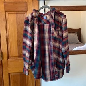 Hooded Flannel Shacket